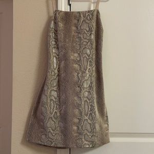 Mid Length snake skin dress size M